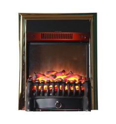 Каминокомплект Interflame Берта Люкс с очагом Fobos FX M Brass белый