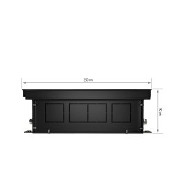 Внутрипольный конвектор Royal Thermo Atrium 90/250/2700-DG-U-BL